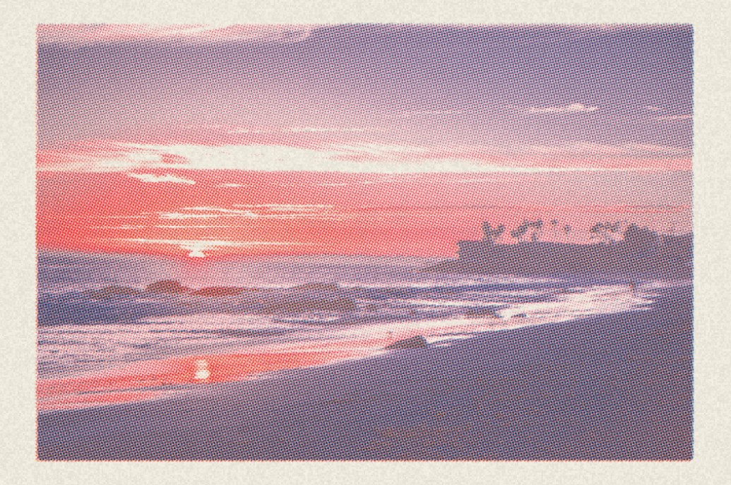 彩色 Riso 的成片